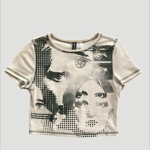 H&M Printed Crop Top